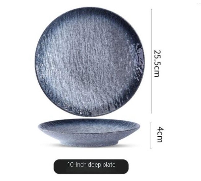 Ceramic western round plate 