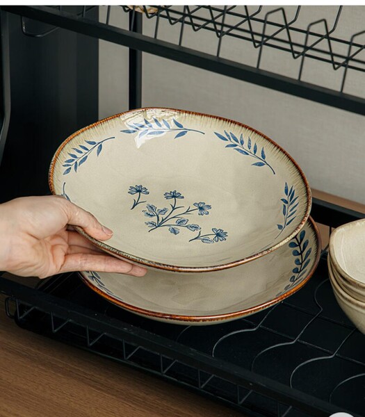 9 inch scalloped deep plate