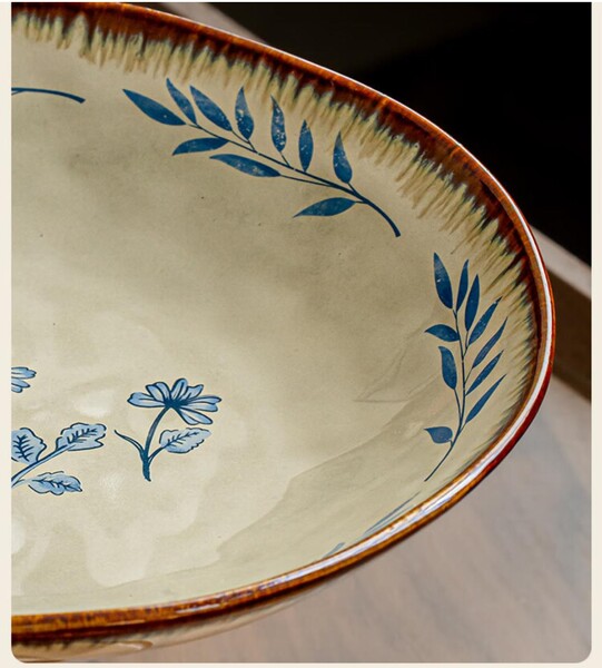 9 inch scalloped deep plate