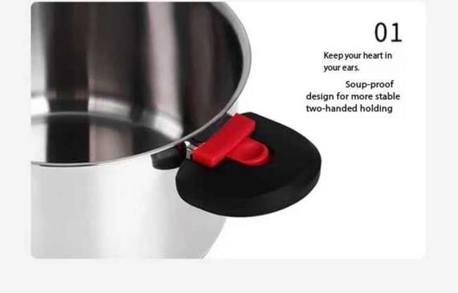 6 pcs stainless steel pots