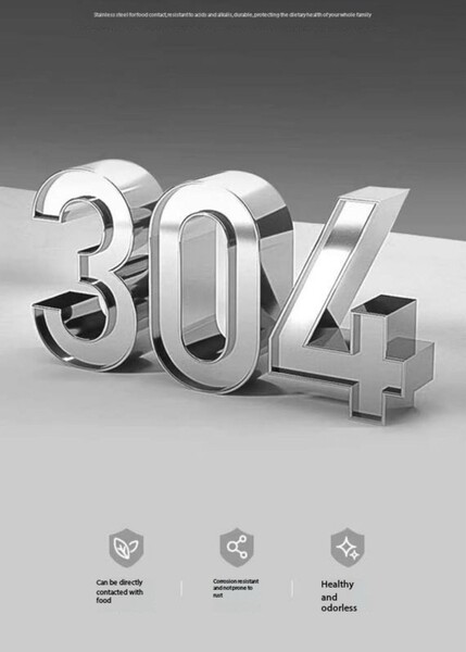 6 pcs stainless steel pots