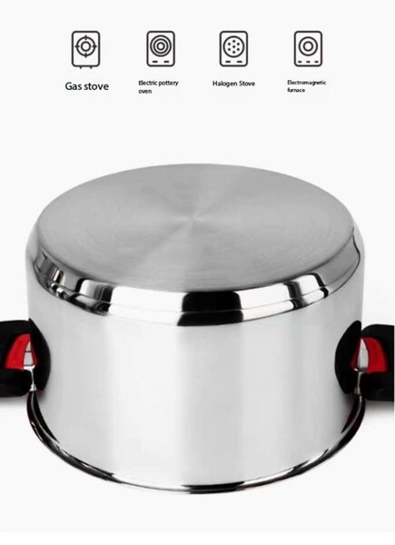 6 pcs stainless steel pots